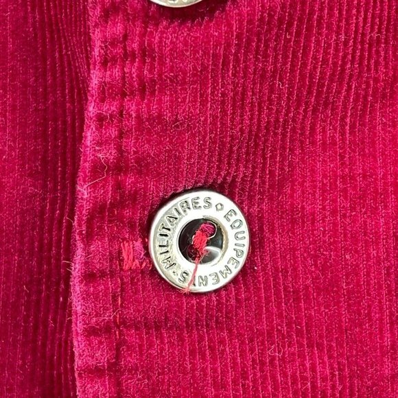 Vintage Western Corduroy Long Sleeve Button Front Shirt Faux Vest - Picture 4 of 10